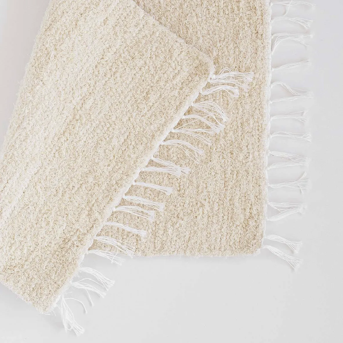 Thick Weave Shower Mat - Natural