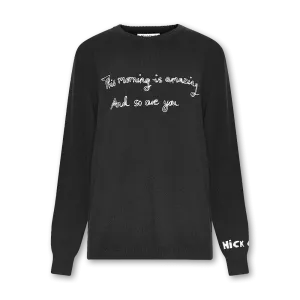 THIS MORNING IS AMAZING JUMPER (BLACK)