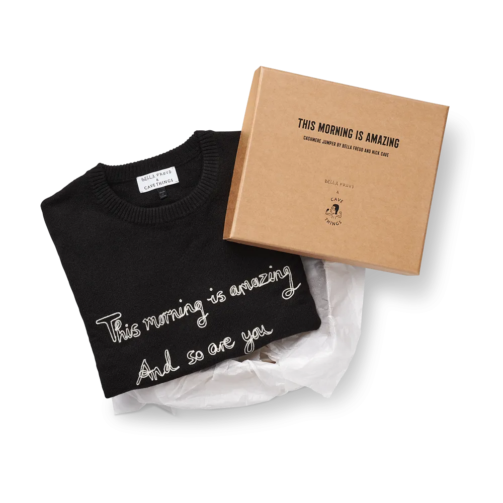 THIS MORNING IS AMAZING JUMPER (BLACK)