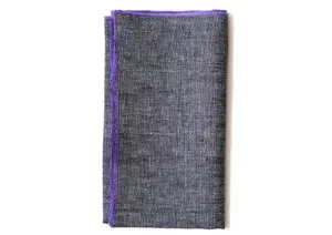 Thistle Napkin Charcoal - Set of 2