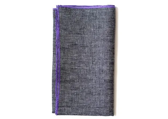 Thistle Napkin Charcoal - Set of 2