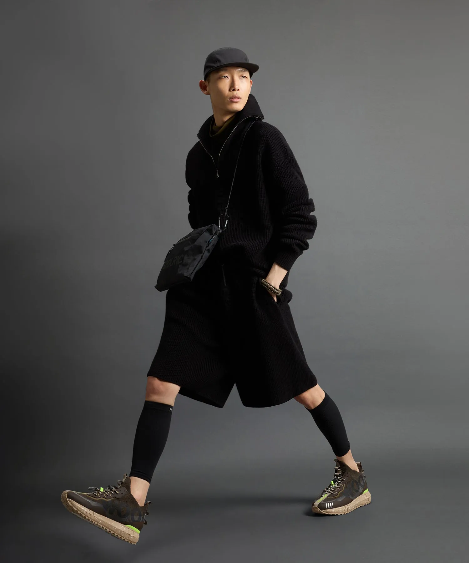 Todd Snyder x Woolrich Cotton Half-Zip Sweater in Black