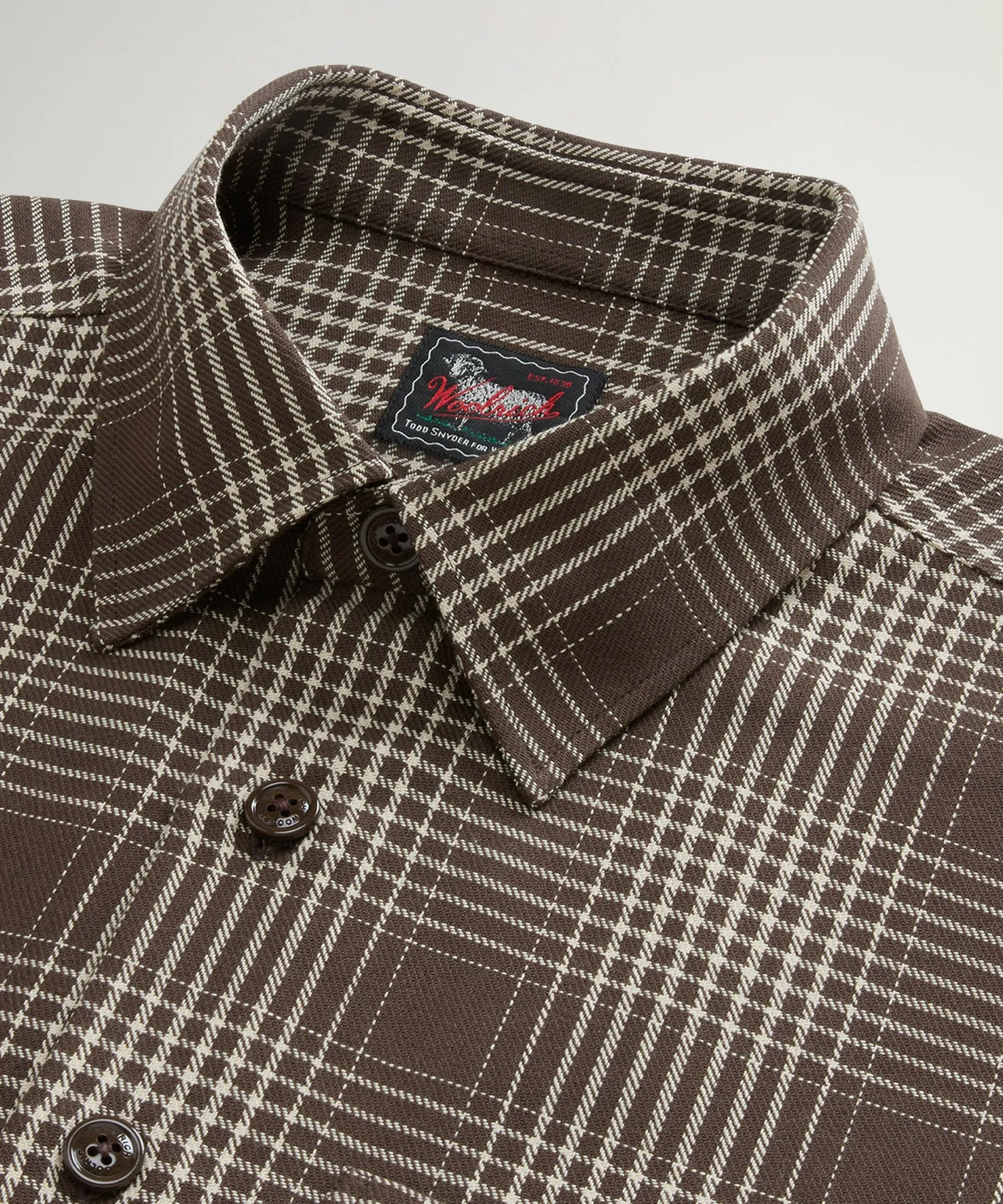 Todd Snyder x Woolrich Flannel Shirt in Brown