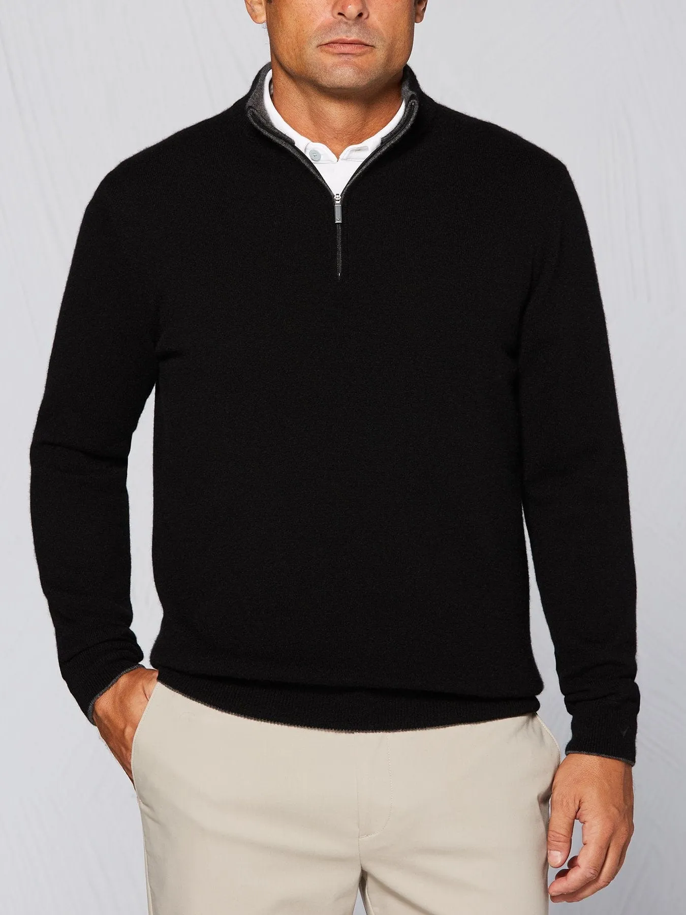 Tour Authentic 1/4 Zip Cashmere Windstopper