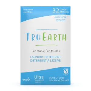 Tru Earth Eco-strips Laundry Detergent (Fresh Linen) - 32 Loads