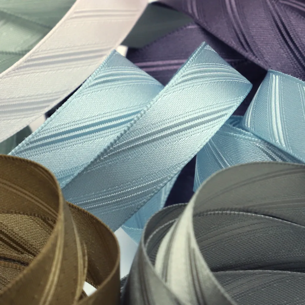 Twill Satin Ribbon #105 Steel Black