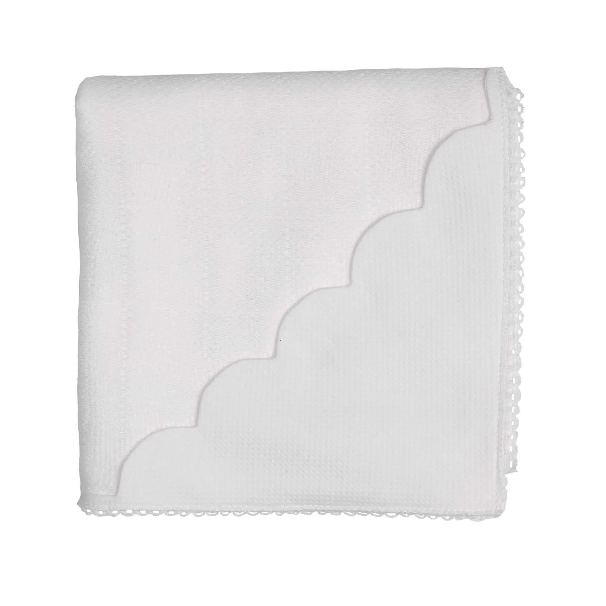Unisex White Blanket