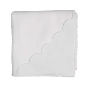 Unisex White Blanket