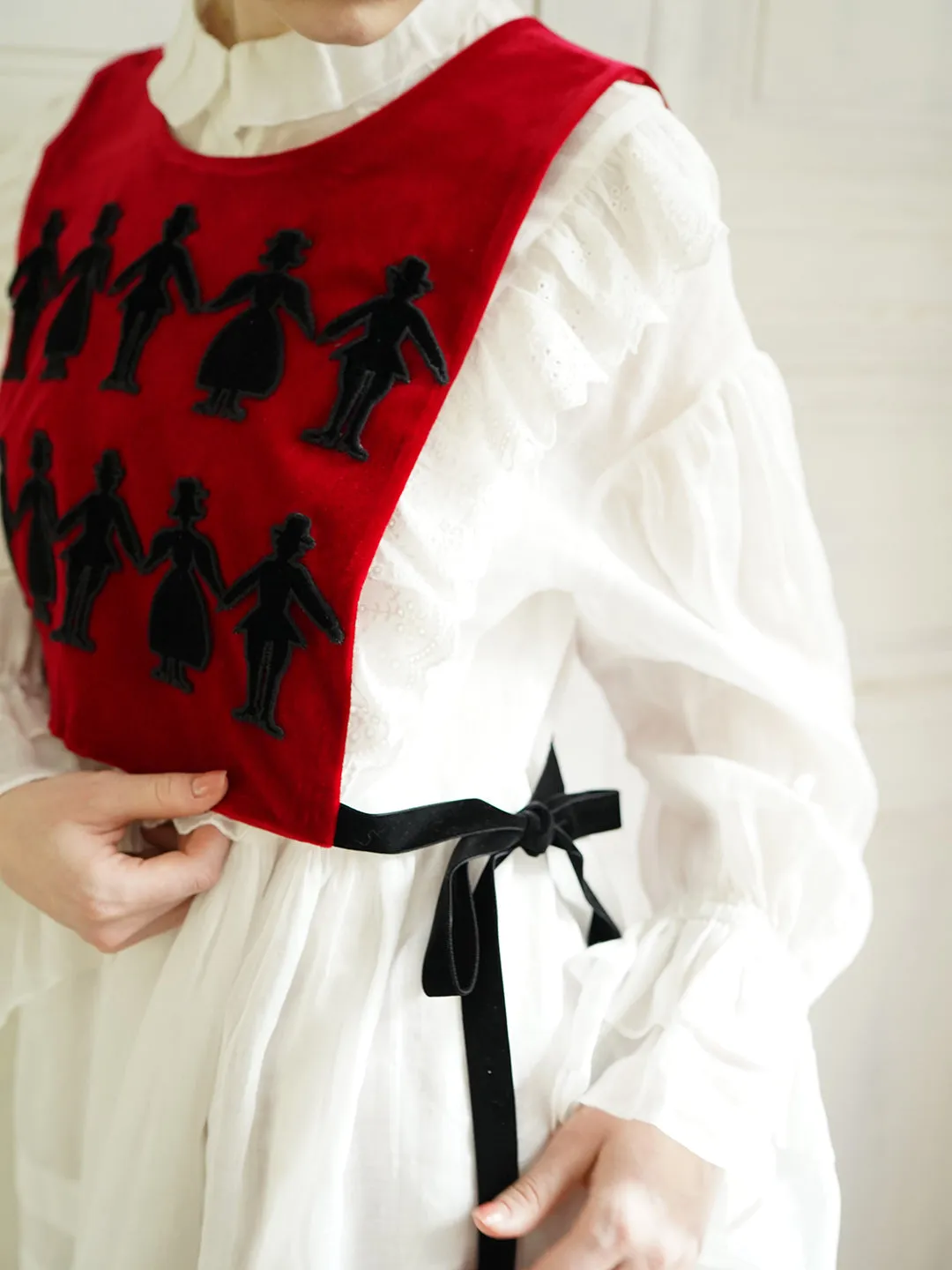 Unlogical Poem Vintage Style Velvet Smock