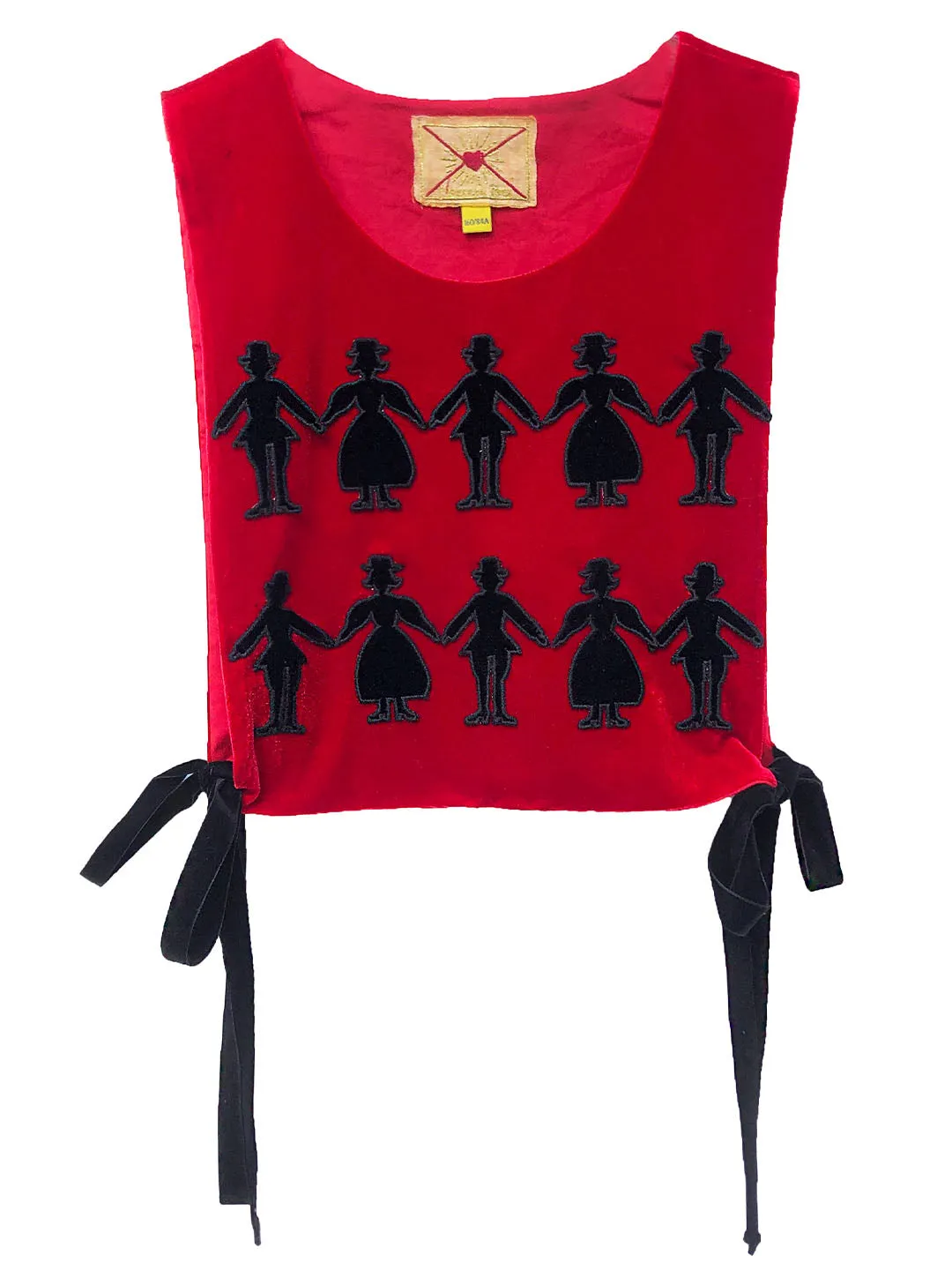 Unlogical Poem Vintage Style Velvet Smock