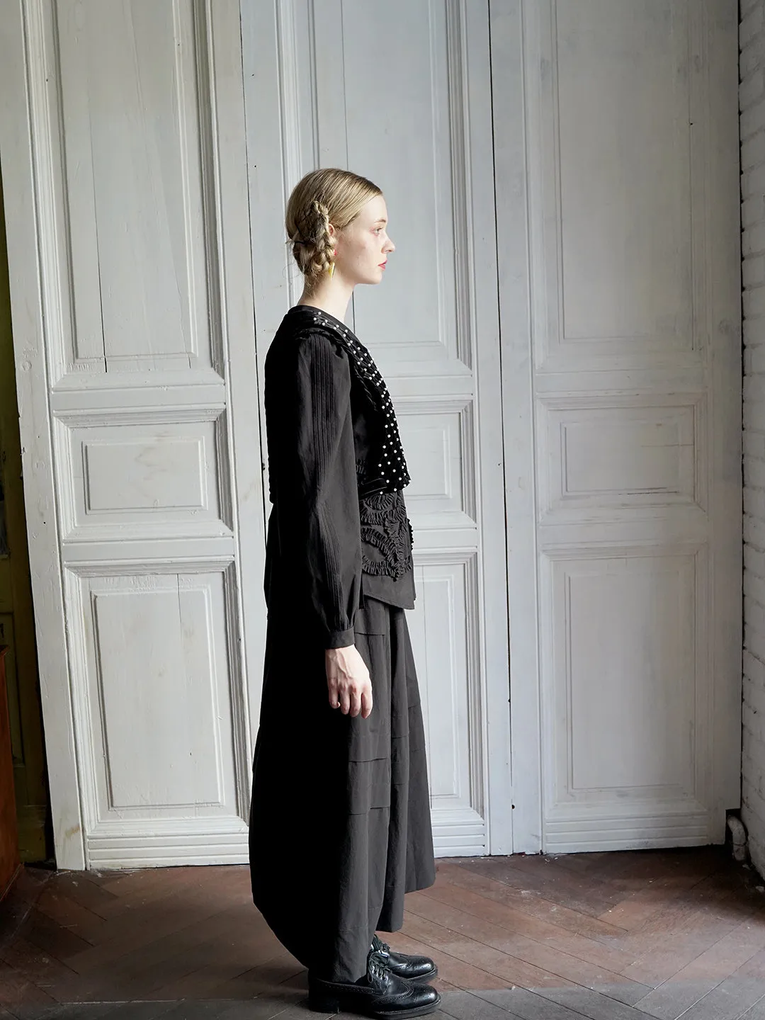 Unlogical Poem Vintage Style Velvet Smock