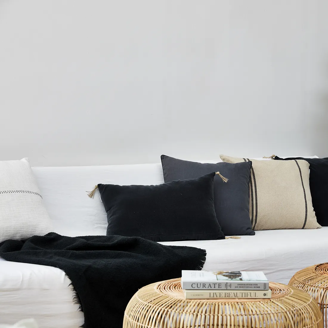 Urban Oasis Alba Square Cushion Woodland Gray