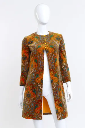 Velvet Mandala Paisley Coat
