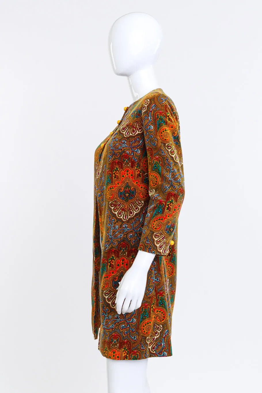 Velvet Mandala Paisley Coat