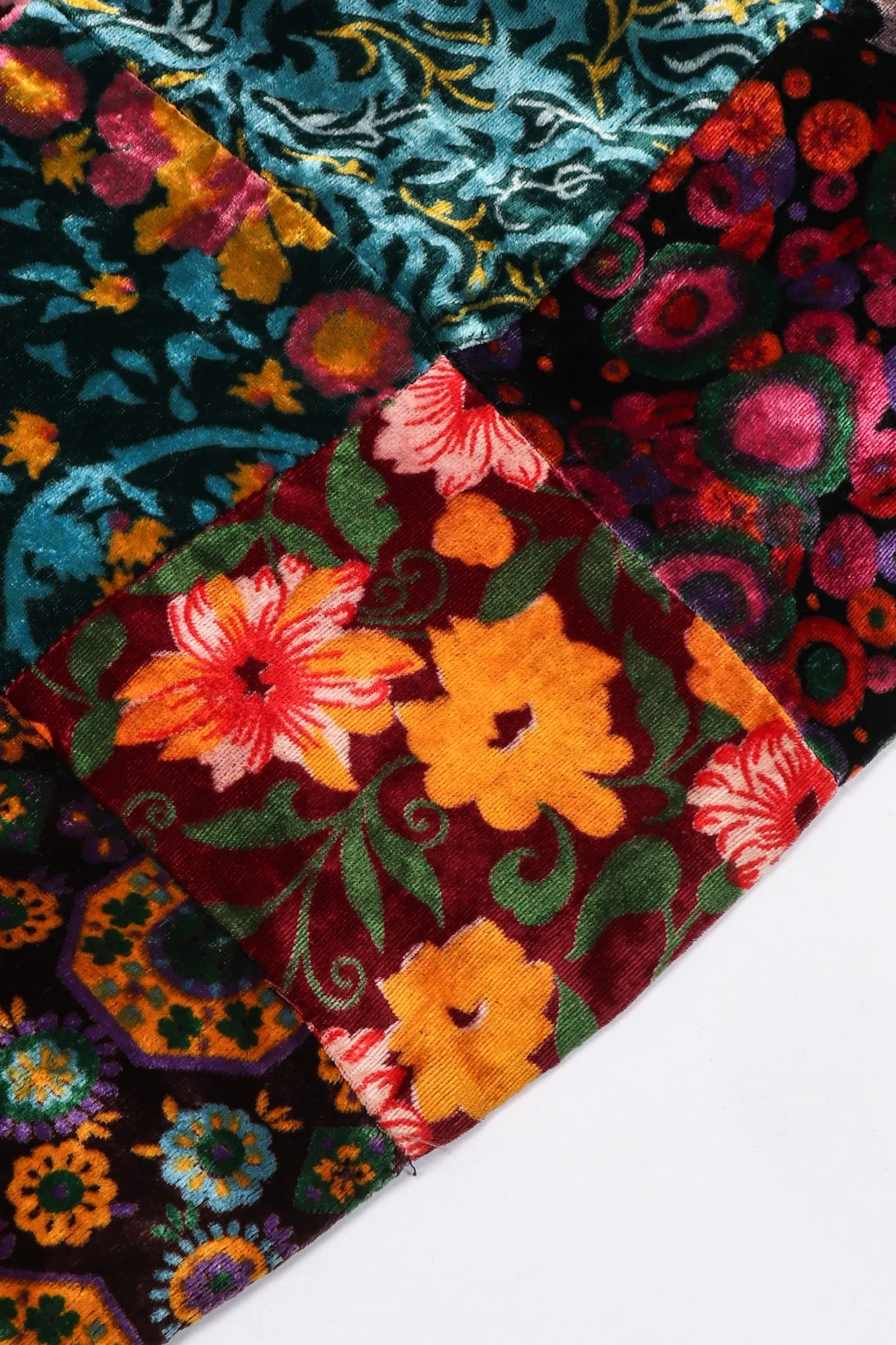 Velvet Patchwork Skirt