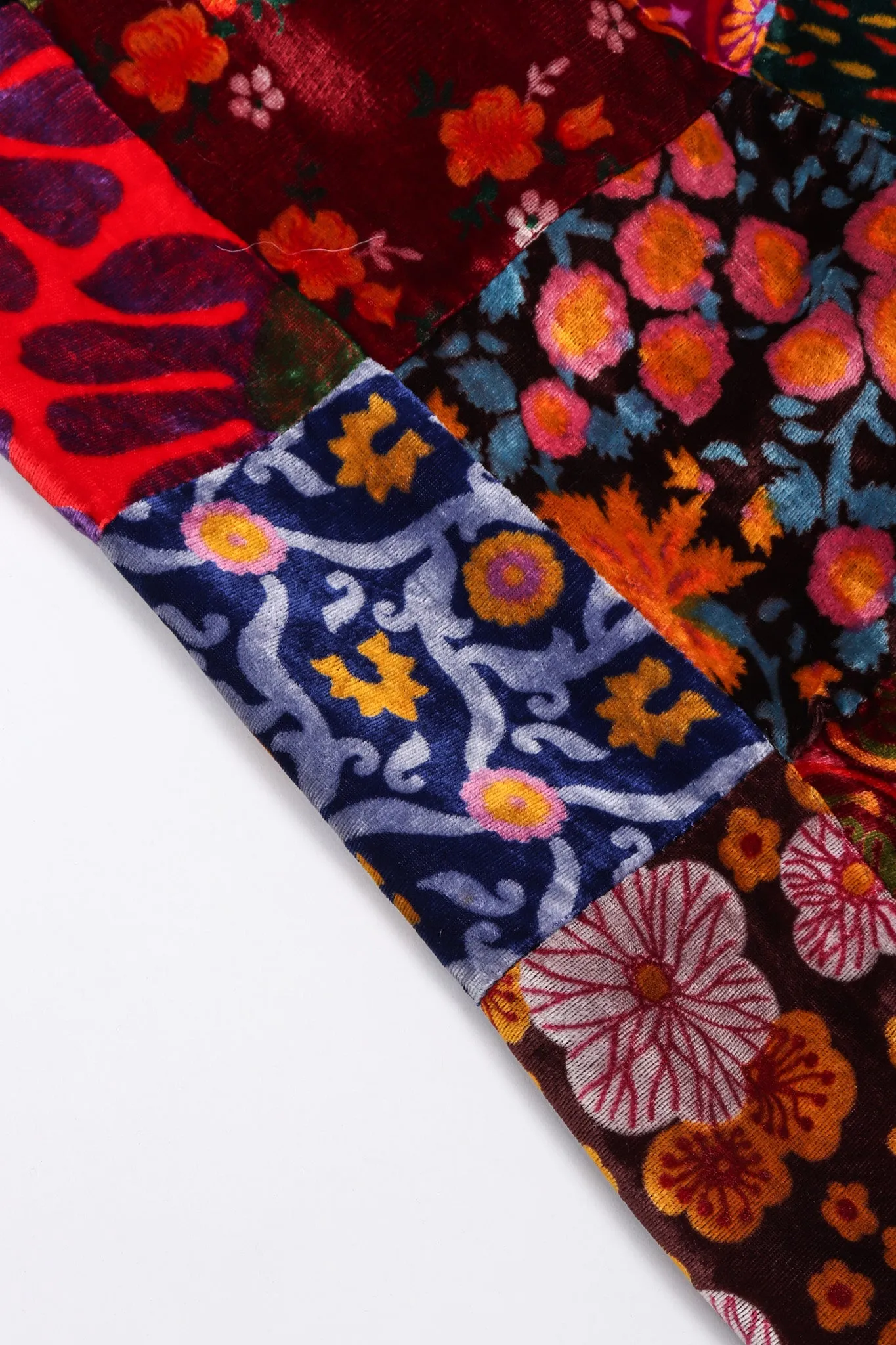 Velvet Patchwork Skirt