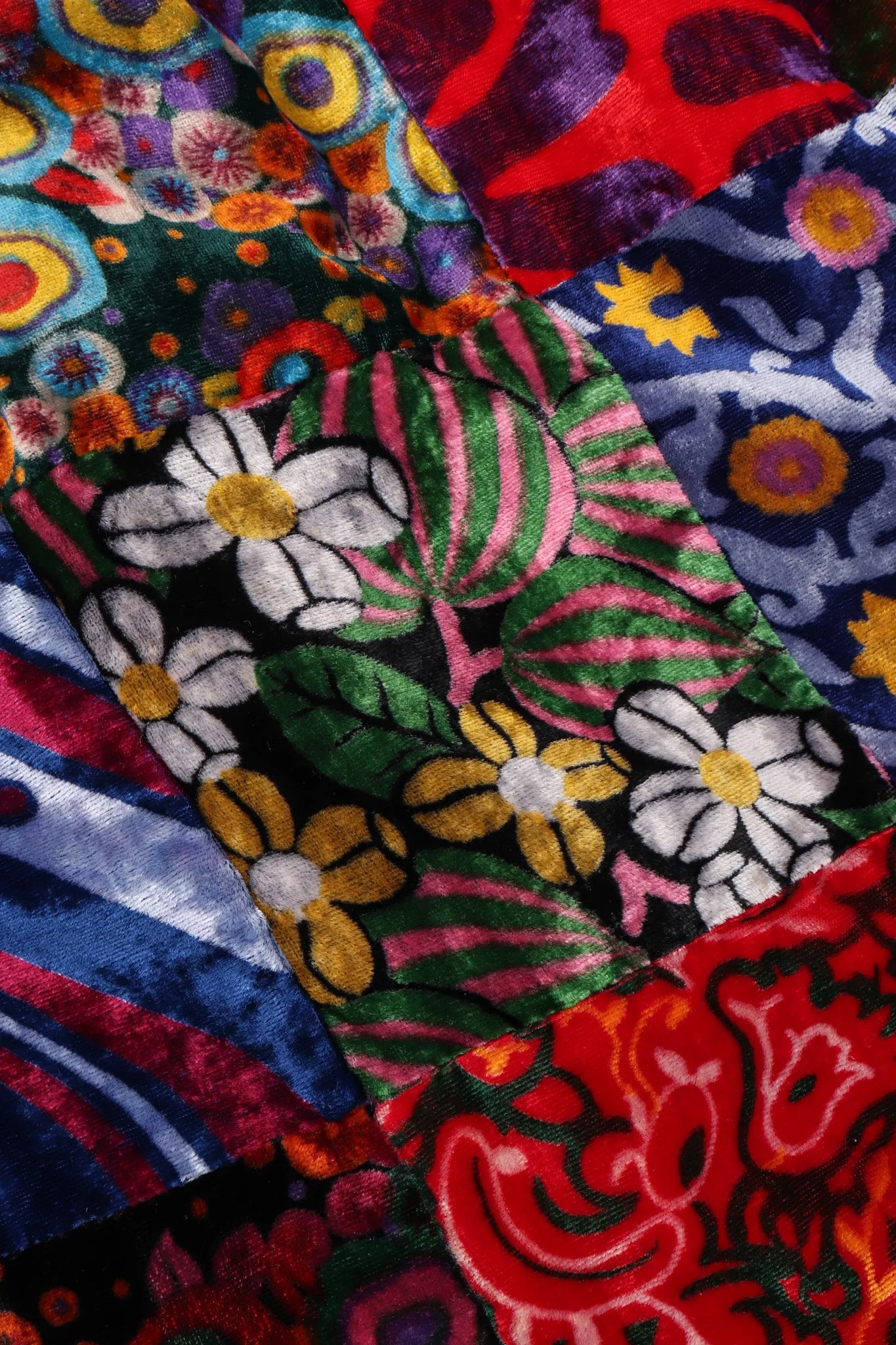 Velvet Patchwork Skirt
