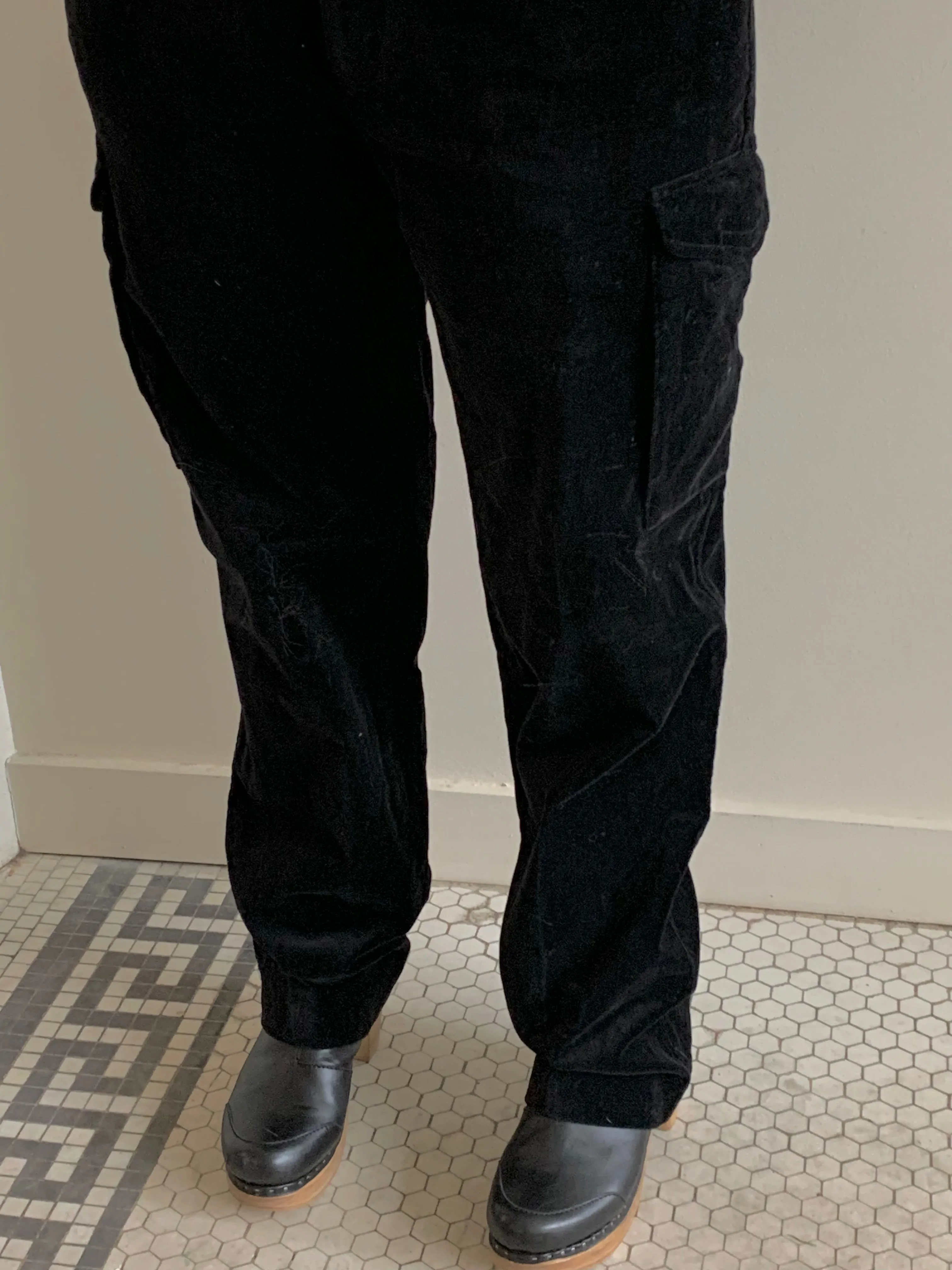 Velvet vintage cargo pants