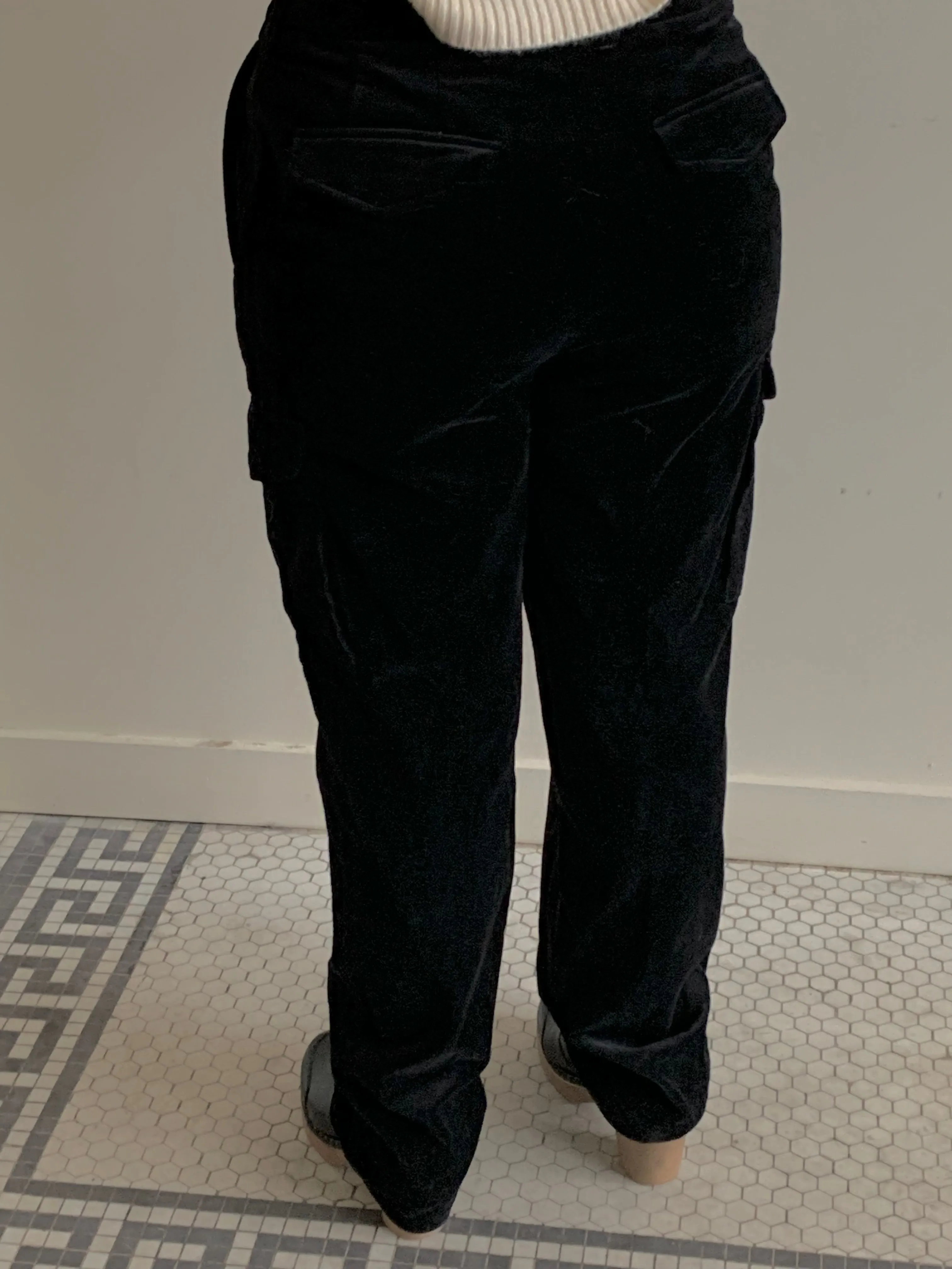 Velvet vintage cargo pants