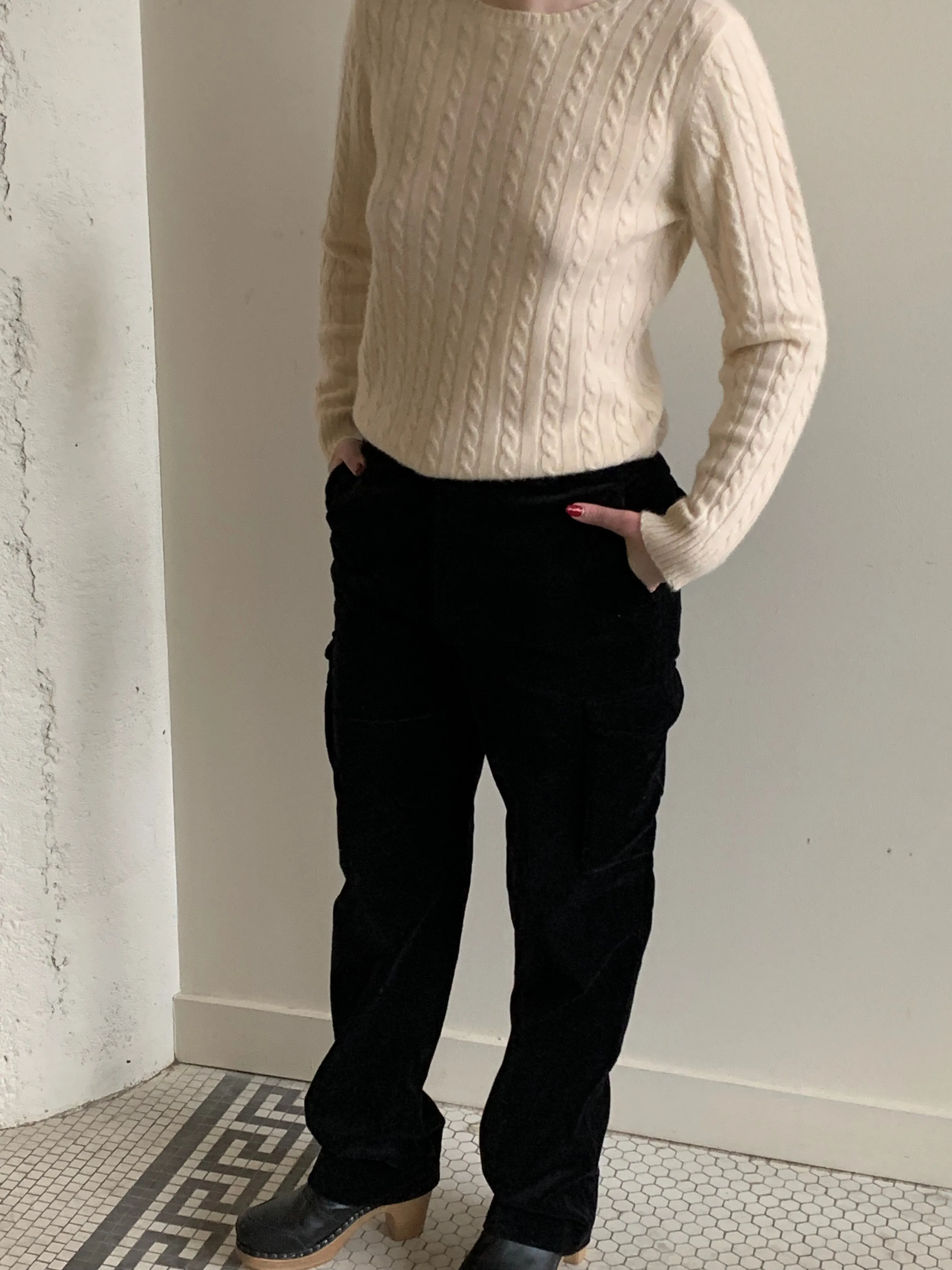 Velvet vintage cargo pants