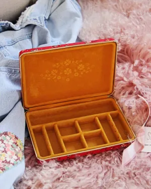 Vintage Calico Jewelry Box