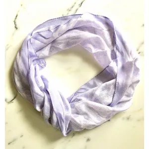Vintage Elaine Gold Lavender Paisley Silk Scarf