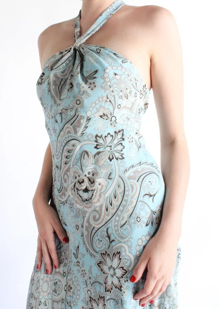 Vintage Paisley Dress D0034
