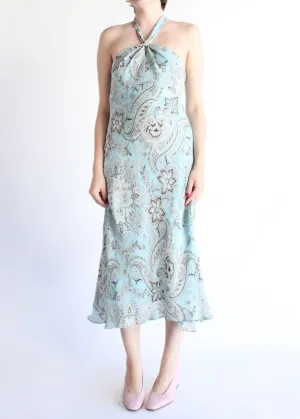 Vintage Paisley Dress D0034