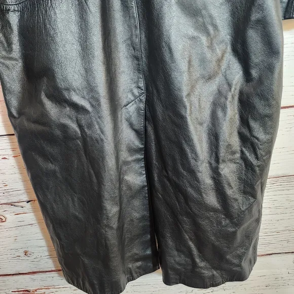 Vintage Paris Sports Club Leather Coat