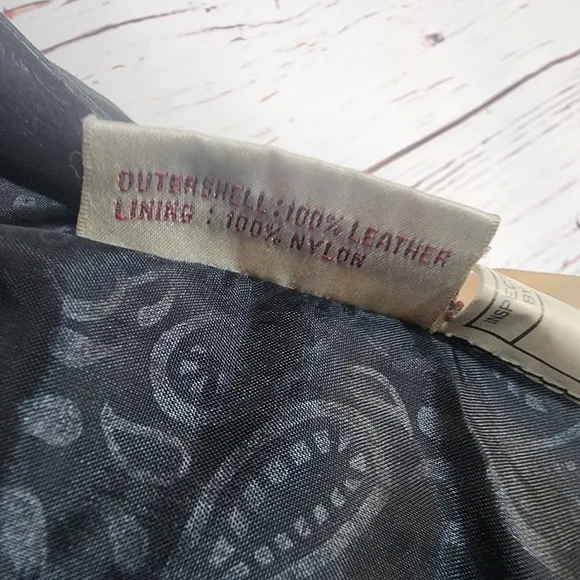 Vintage Paris Sports Club Leather Coat