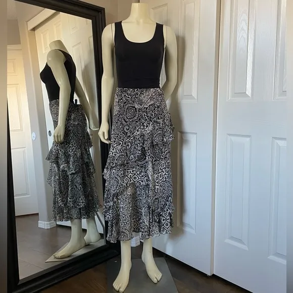 Vintage Ralph Lauren Silk Skirt