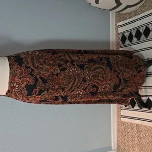 VINTAGE TELLURIDE CLOTHING COMPANY Paisley Maxi Skirt Brown Black Sz 10 90s Y2K