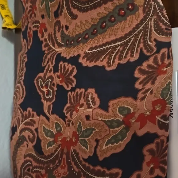 VINTAGE TELLURIDE CLOTHING COMPANY Paisley Maxi Skirt Brown Black Sz 10 90s Y2K