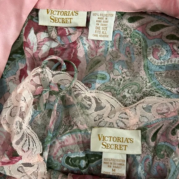 Vintage Victoria’s Secret Gold Label Robe and Gown Set
