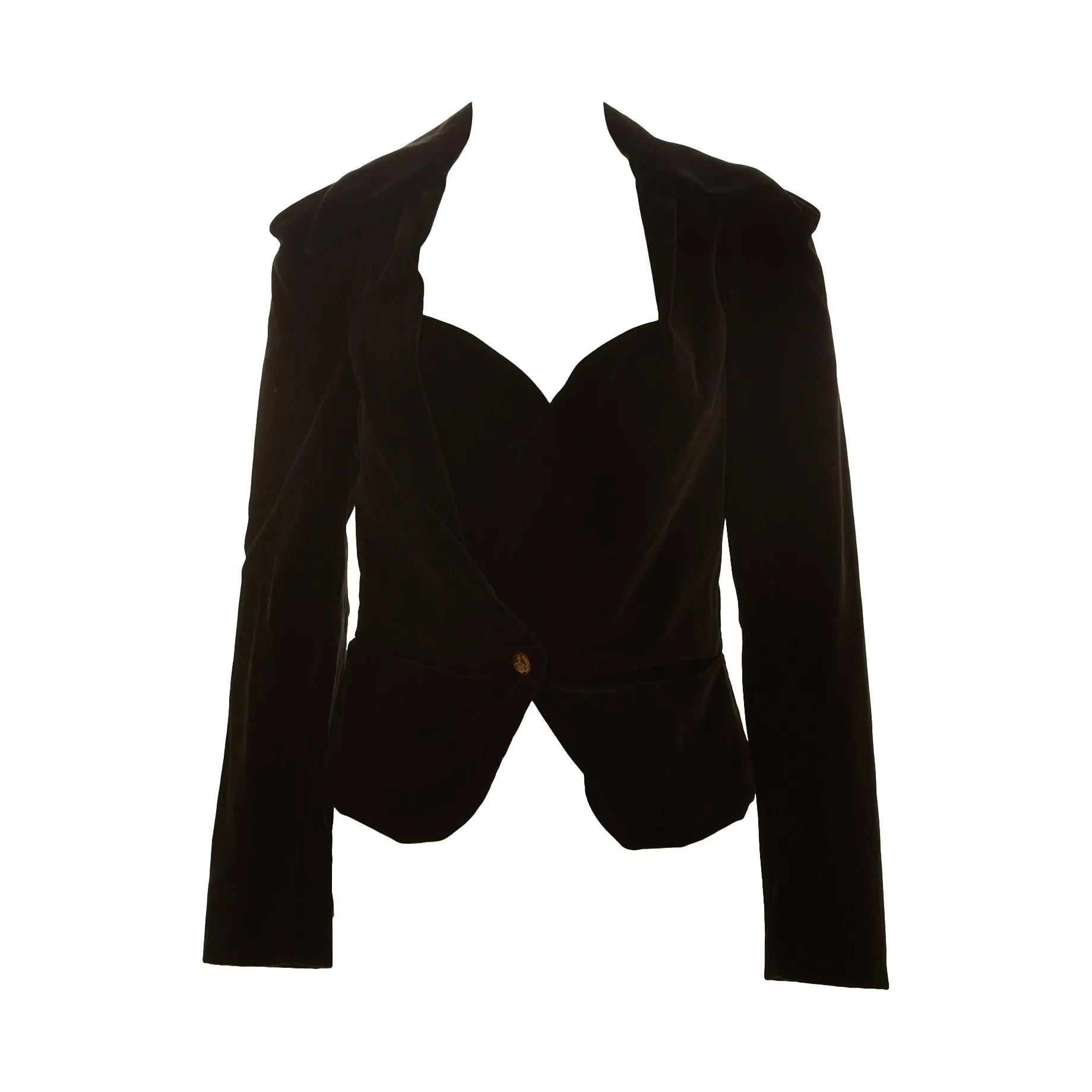 Vivienne Westwood Black Velvet Corset Jacket