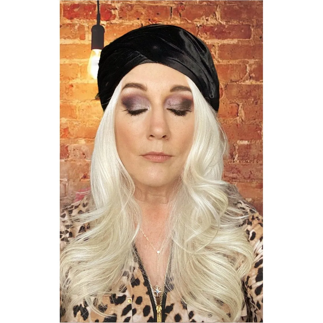 Vtg Christian Dior Black Silk Velvet Turban Hat 1950s M/L