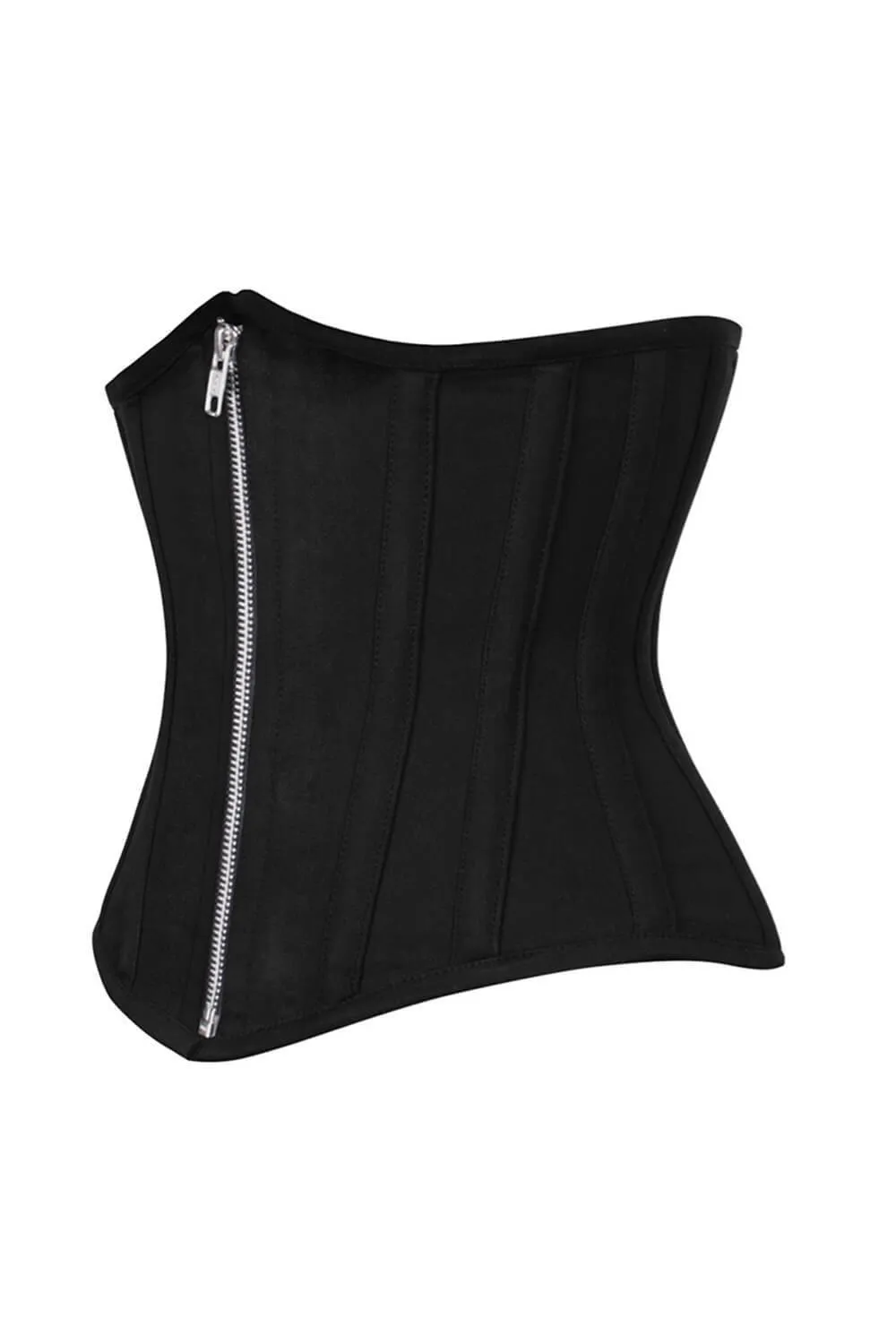 Waist Shaper Custom Made Black Corset in 100% Cotton