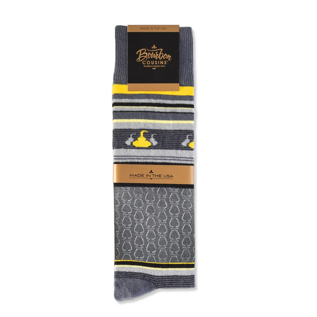 Whisky Tasting Socks | 3 pack | Gray   Gold   Black