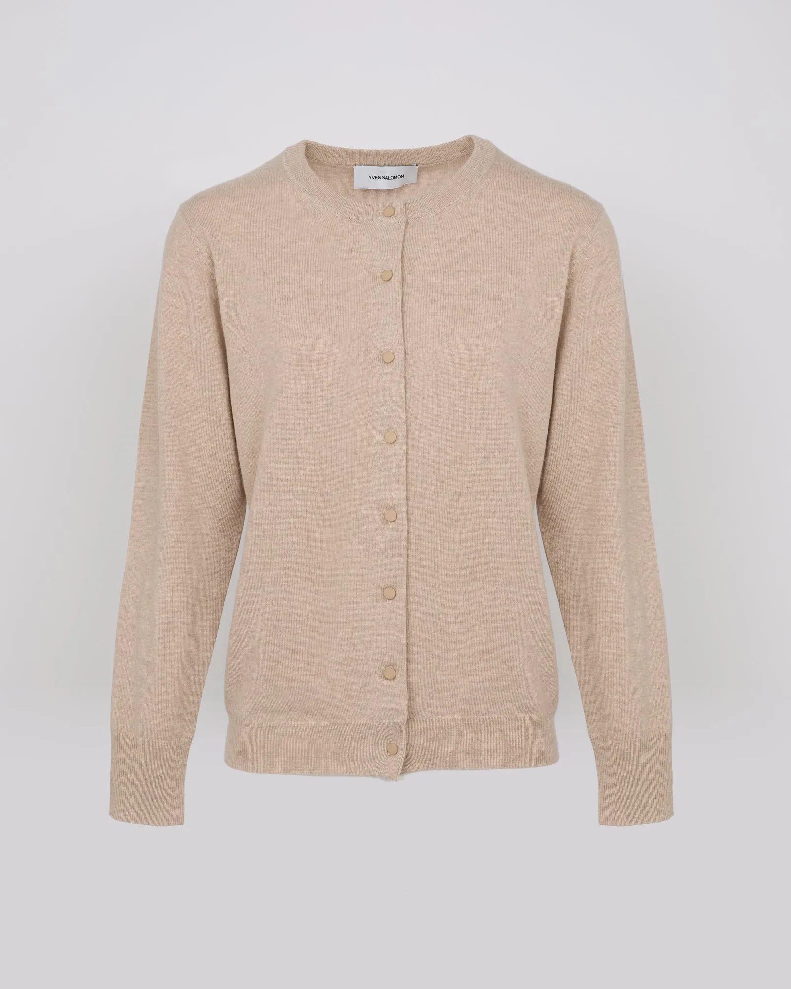 Wool-cashmere knit cardigan