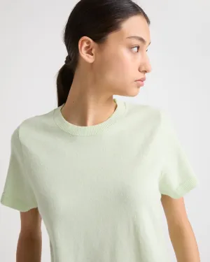 Wool-cashmere knit t-shirt