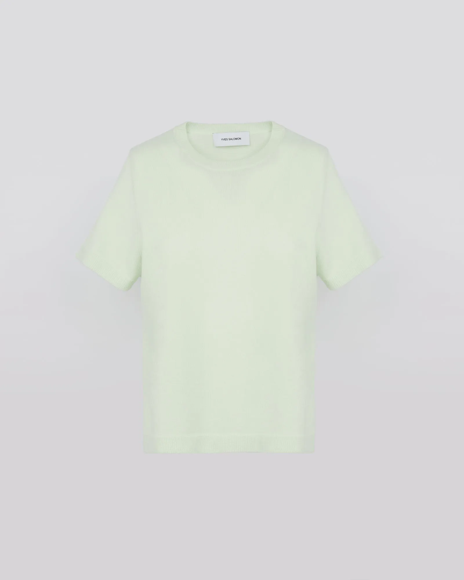 Wool-cashmere knit t-shirt