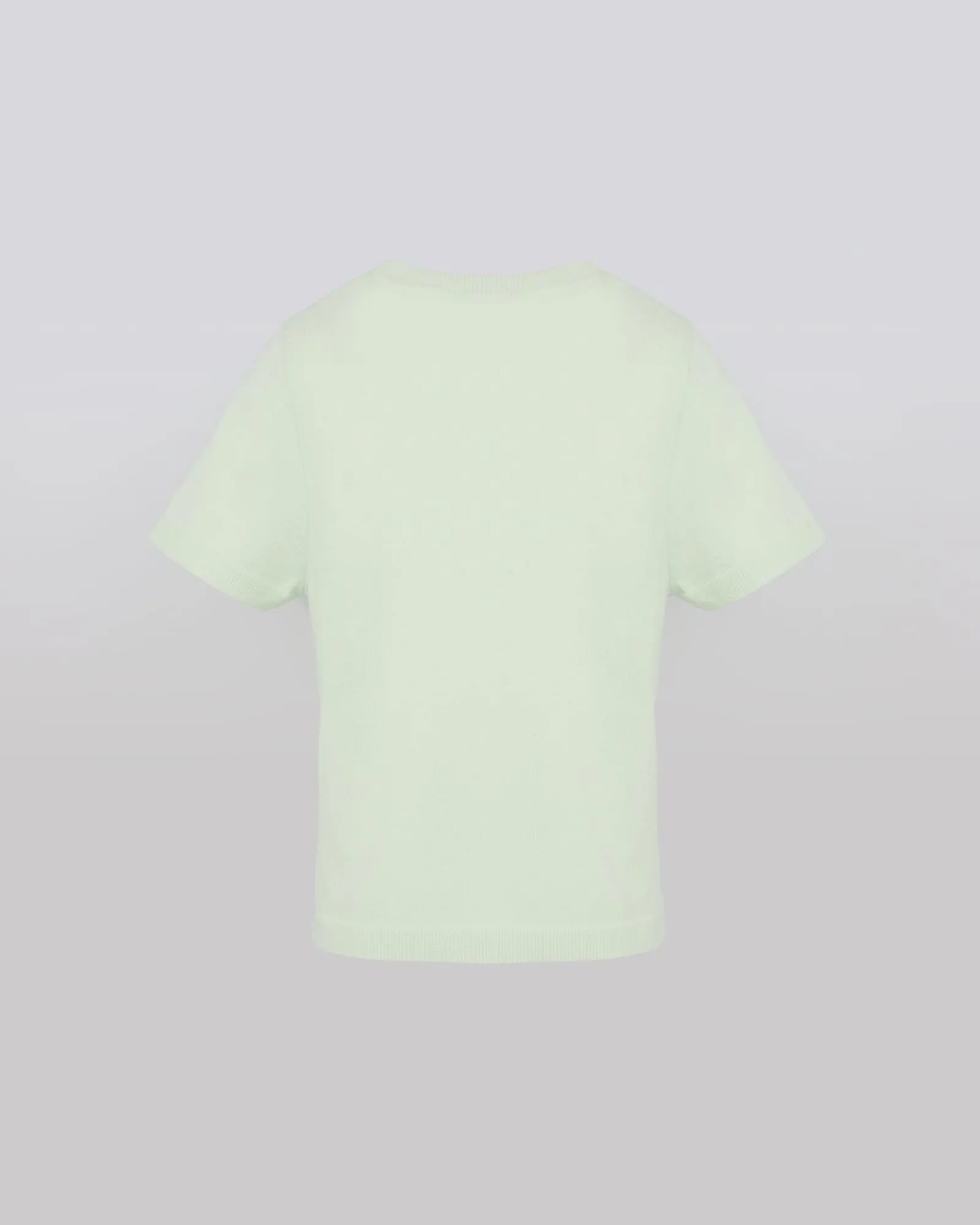 Wool-cashmere knit t-shirt