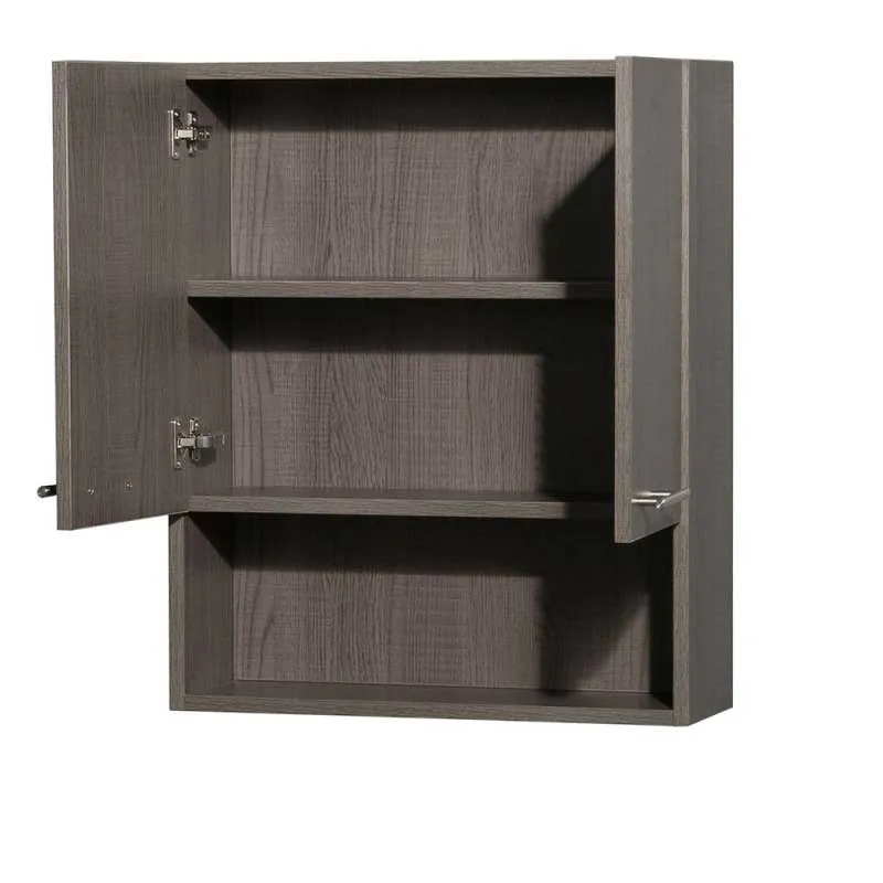 Wyndham Collection Amare Bathroom Wall Cabinet - Gray Oak WC-RYV207-WC-GRO