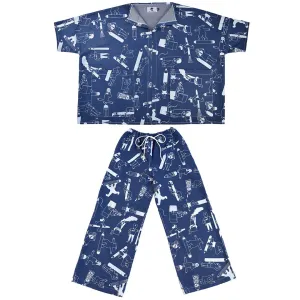 YUK FUN Artist Suit in Denim - MADE TO ORDER
