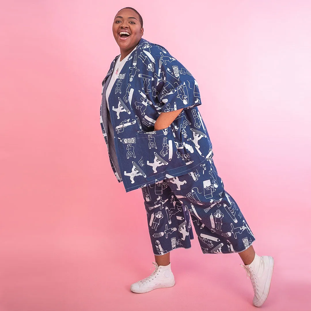 YUK FUN Artist Suit in Denim - MADE TO ORDER