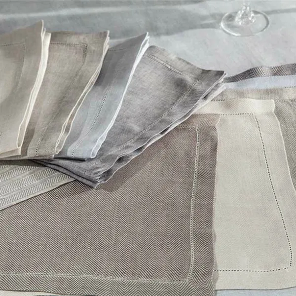 Zebra Linen Napkins & Placemats