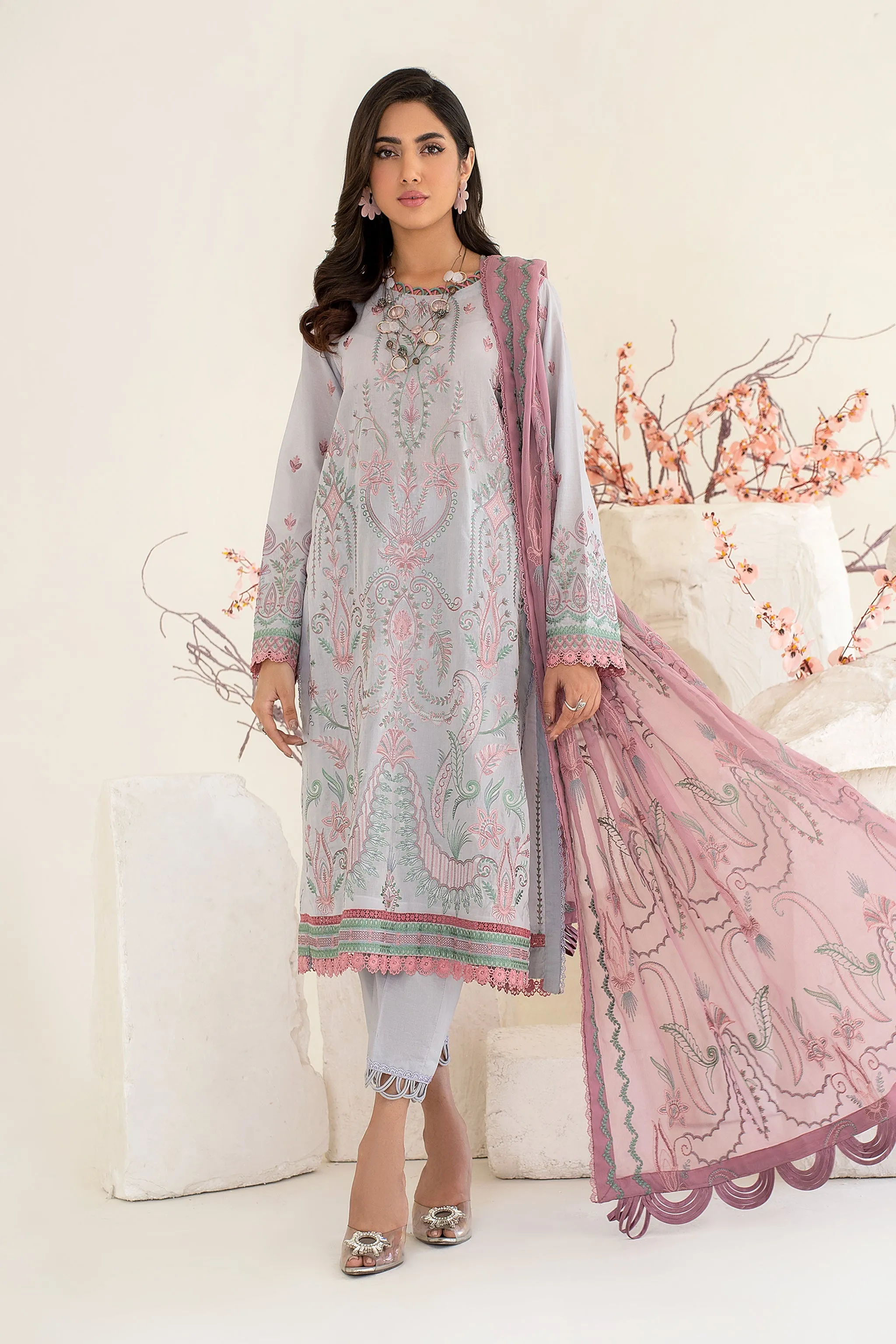 ZEL 04 Izel | Zarif Unstitched Lawn | Eid Ul Adha Collection23