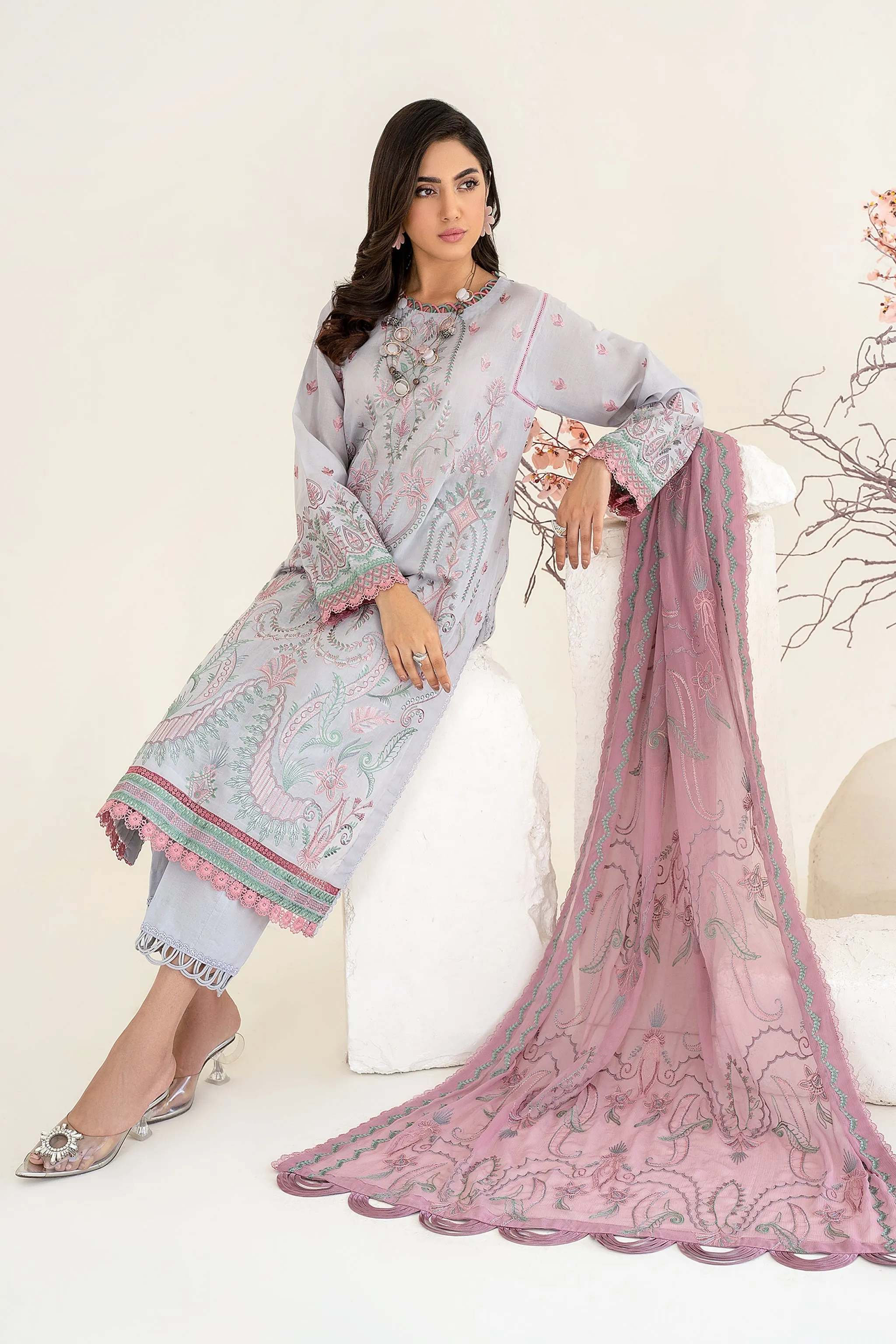 ZEL 04 Izel | Zarif Unstitched Lawn | Eid Ul Adha Collection23