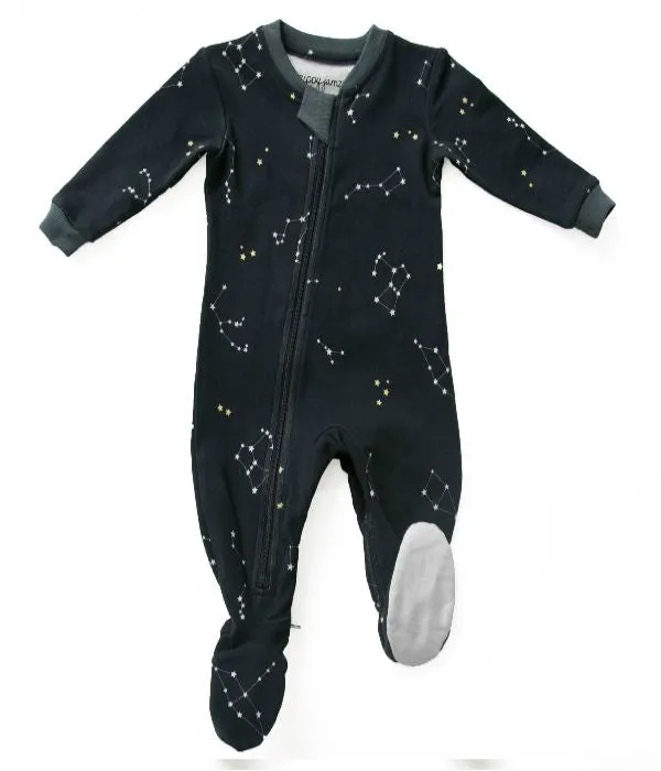 ZippyJamz - Sleeper - Galaxy Love Navy (3T footless)
