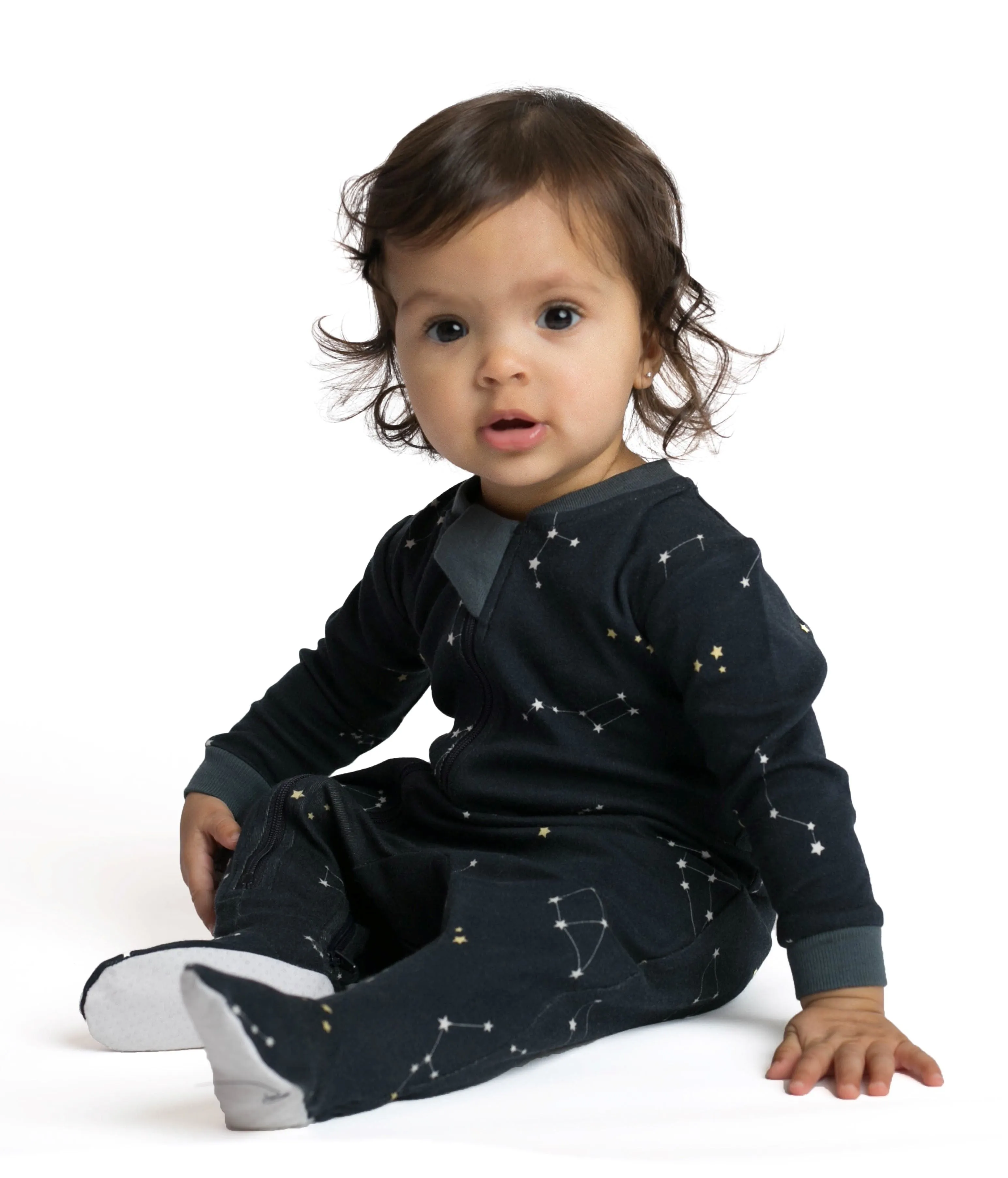 ZippyJamz - Sleeper - Galaxy Love Navy (3T footless)